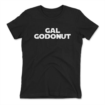 Gal Godonut Womens T-Shirt in Black color
